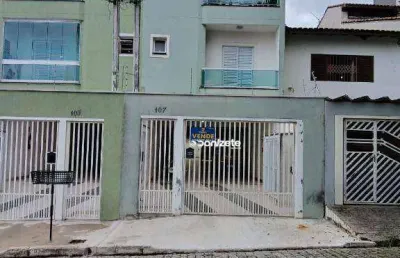 Cobertura com 2 dormitórios à venda, 140 m² por r$ 485.000,00 - vila alzira - santo andré/sp