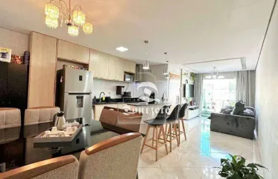 Apartamento com 3 dormitórios à venda, 77 m² por r$ 459.990,00 - parque das nações - santo andré/sp