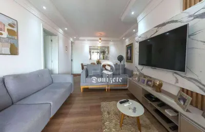 Apartamento com 3 dorms. 3suítes e varanda gourmet  andar alto à venda, 108 m² por r$ 1.350.000 - vila gilda - santo andré/sp