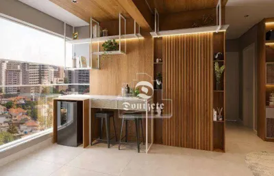 Apartamento com 2 dormitórios à venda, 56 m² por r$ 549.000,00 - vila alzira - santo andré/sp