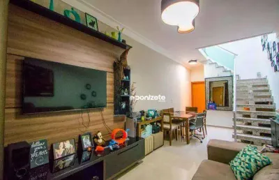 Sobrado com 3 dormitórios à venda, 112 m² por r$ 749.000,00 - vila floresta - santo andré/sp