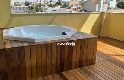 Cobertura com 2 dormitórios à venda, 120 m² por r$ 790.000,00 - campestre - santo andré/sp