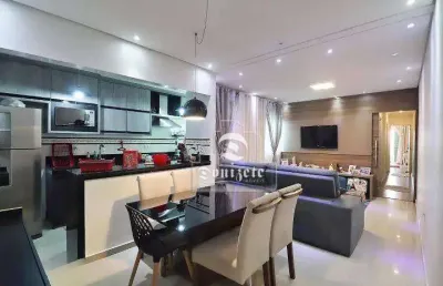 Cobertura com 4 dormitórios à venda, 180 m² por r$ 954.000,00 - campestre - santo andré/sp
