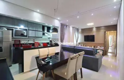 Cobertura com 4 dormitórios à venda, 180 m² por r$ 954.000,00 - campestre - santo andré/sp