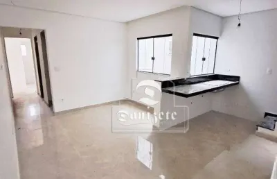 Cobertura com 2 dormitórios à venda, 100 m² por r$ 790.000,00 - jardim bela vista - santo andré/sp