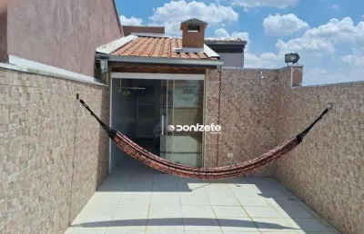 Cobertura com 2 dormitórios à venda, 80 m² por r$ 430.000,00 - vila linda - santo andré/sp
