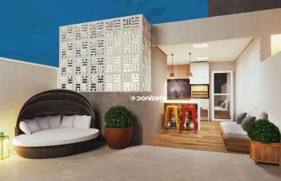 Cobertura à venda, 95 m² por r$ 406.000,00 - vila eldízia - santo andré/sp