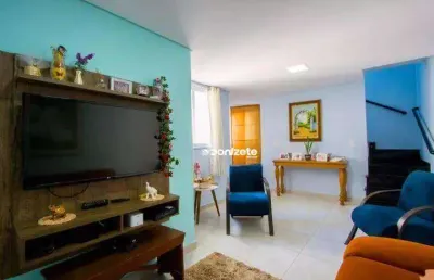 Cobertura com 3 dormitórios à venda, 88 m² por r$ 580.000,00 - vila scarpelli - santo andré/sp
