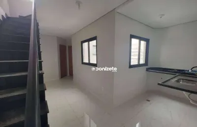 Cobertura com 2 dormitórios à venda, 60 m² por r$ 399.000,00 - casa branca - santo andré/sp