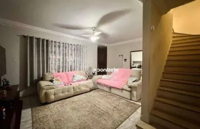 Sobrado com 3 dormitórios à venda, 150 m² por r$ 649.999,98 - vila pires - santo andré/sp