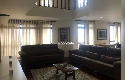 Apartamento duplex com 5 dormitórios para alugar, 300 m² por r$ 10.700,00/mês - vila bastos - santo andré/sp