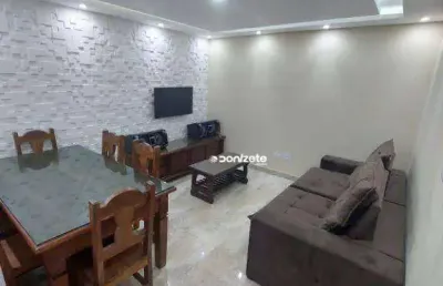 Cobertura com 3 dormitórios à venda, 124 m² por r$ 795.000,00 - vila scarpelli - santo andré/sp