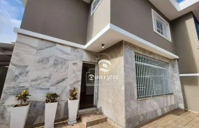 Sobrado com 3 dormitórios para alugar, 175 m² por r$ 7.878,00/mês - jardim - santo andré/sp