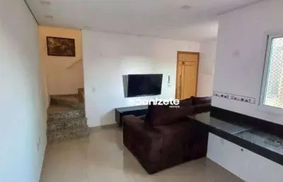 Cobertura com 2 dormitórios à venda, 104 m² por r$ 470.000,00 - vila camilópolis - santo andré/sp