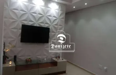 Cobertura com 2 dormitórios à venda, 108 m² por r$ 630.000,00 - vila valparaíso - santo andré/sp