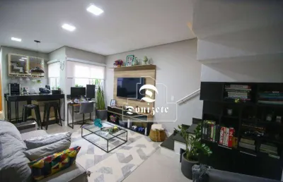 Cobertura com 2 dormitórios à venda, 104 m² por r$ 700.000,00 - jardim paraíso - santo andré/sp