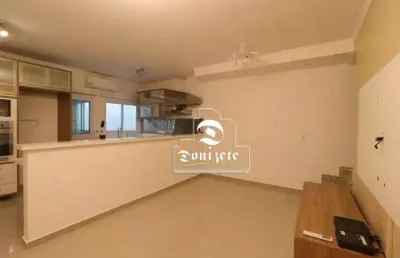 Cobertura com 2 dormitórios à venda, 110 m² por r$ 620.000,00 - vila assunção - santo andré/sp