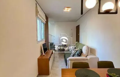 Cobertura com 2 dormitórios à venda, 89 m² por r$ 580.000,00 - campestre - santo andré/sp