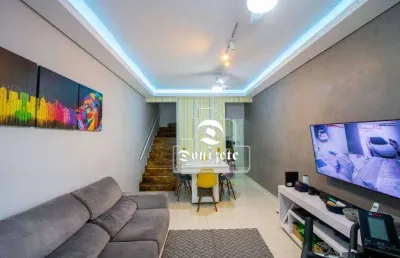 Sobrado com 3 dormitórios à venda, 126 m² por r$ 636.999,90 - vila linda - santo andré/sp