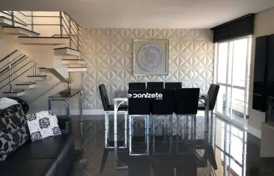 Cobertura com 3 dormitórios para alugar, 250 m² por r$ 12.500,00/mês - vila gilda - santo andré/sp