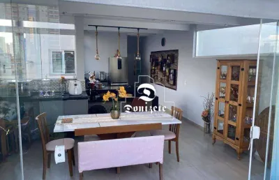 Cobertura com 2 dormitórios para alugar, 98 m² por r$ 3.550,00/mês - vila alice - santo andré/sp
