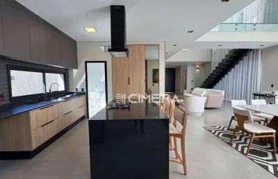 Casa mobiliada á venda  no condomínio mont blanc na cidade de sorocaba/sp.