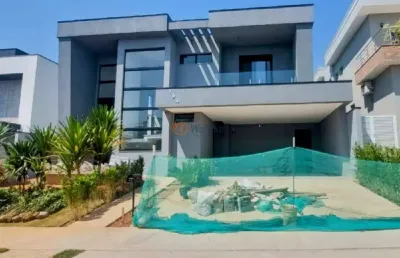 Imperdível: casa de luxo em condomínio à venda em campinas-sp, no loteamento parque dos alecrins - 4 quartos, 4 suítes, 3 salas, 5 banheiros, 4 vagas de garagem e 351,50 m² de área.