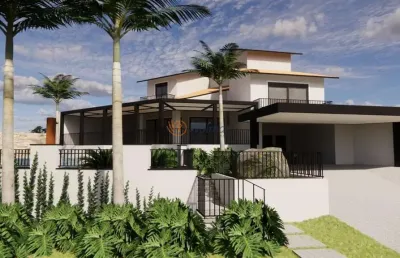 Casa de alto padrão em condomínio no jardim botânico, campinas-sp: 3 quartos, 2 suítes, 3 salas, 6 banheiros, 6 vagas, 302,16 m².