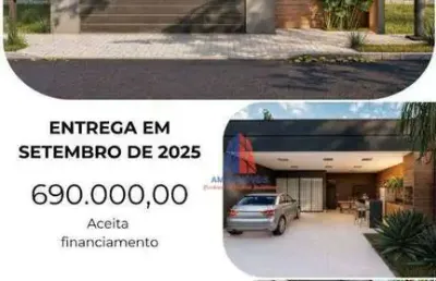 Casa com 3 dormitórios à venda, 136 m² por r$ 690.000,00 - jardim dos lagos - nova odessa/sp