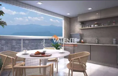Lançamento com 2 dormitórios à venda, 81 m² por r$ 608.441 - canto do forte - praia grande/sp