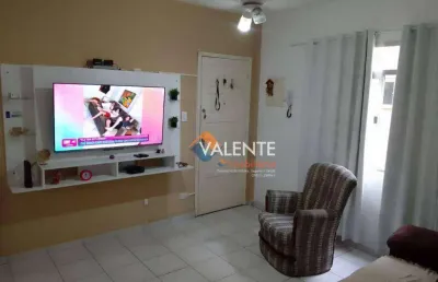 Apartamento com 2 dormitórios à venda, 56 m² por r$ 240.000,00 - itararé - são vicente/sp