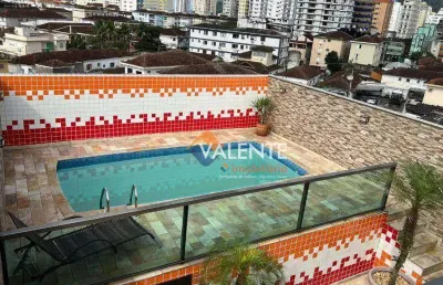 Cobertura com 3 dormitórios à venda, 203 m² por r$ 900.000,00 - vila valença - são vicente/sp