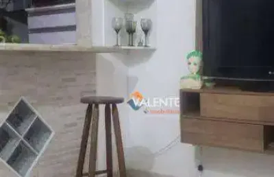 Apartamento com 1 dormitório à venda, 71 m² por r$ 165.000,00 - parque são vicente - são vicente/sp