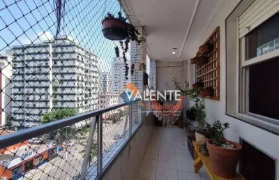 Apartamento com 2 dormitórios à venda, 140 m² por r$ 550.000,00 - itararé - são vicente/sp