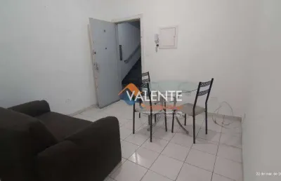Apartamento com 1 dormitório para alugar, 49 m² por r$ 1.800,00/mês - itararé - são vicente/sp