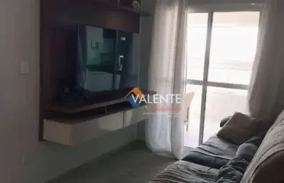 Apartamento mobiliado com 2 dormitórios para alugar, 72 m² por r$ 3.800/mês - vilamar - praia grande/sp