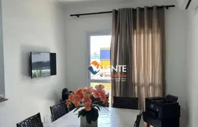 Apartamento mobiliado com 2 dormitórios à venda, 80 m² por r$ 424.000 - vilamar - praia grande/sp