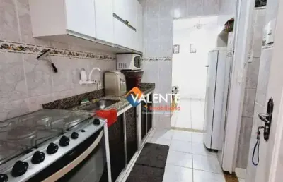Kitnet mobiliado com 1 dormitório à venda, 40 m² por r$ 199.000 - mirim - praia grande/sp