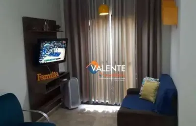Apartamento mobiliado com 1 dormitório à venda, 51 m² por r$ 245.000 - vila assunção - praia grande/sp