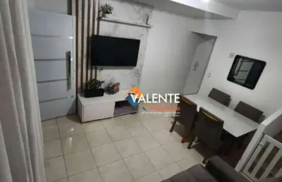 Casa com 2 dormitórios à venda, 78 m² por r$ 350.000,00 - tude bastos - praia grande/sp