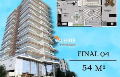 Apartamento com 1 dormitório à venda, 54 m² por r$ 138.000,00 - vila caiçara - praia grande/sp