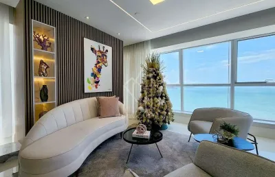 Apartamento exclusivo e decorado  frente mar epic tower
