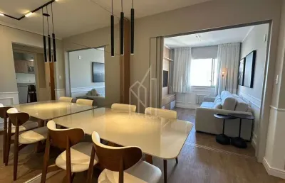 Apartamento mobiliado e decorado no edifício república argentina