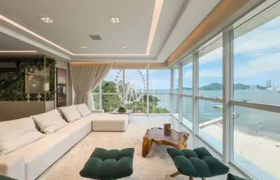 Apartamento edifício sky tower com vista total de balneário camboriú - sc