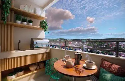 Apartamento 2 quartos com suite e garagem alvinópolis - atibaia