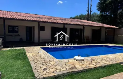 Venda  chácara com 2 casas térreas  mobiliadas cond. fechado