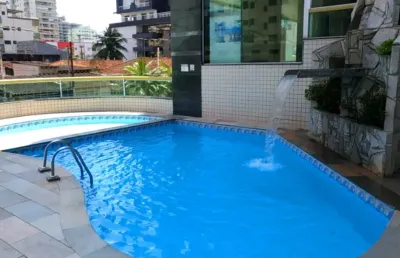 Apto 02 dormitórios lazer completo vista mar mobiliado e decorado na tupi