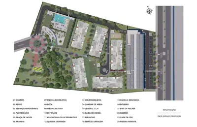 Apartamento à venda no palm springs  com 2 quartos e 57m²