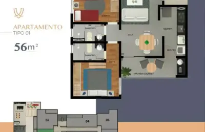 Apartamento garden à venda no versato com 2 quartos e 49m²