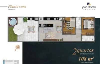 Apartamento à venda no luxus garden com 2 quartos e 108m²